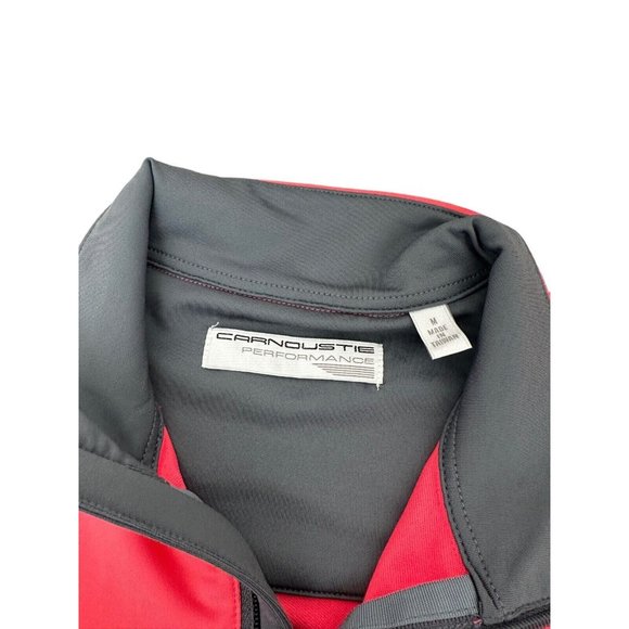 Carnoustie - Whistling Straits Embroidered Mens Medium Pink Quarter Zip Vest‎ - Picture 4 of 7